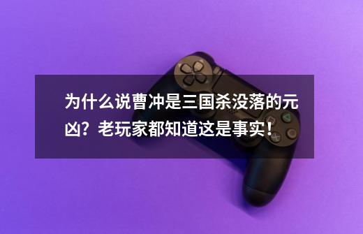 为什么说曹冲是三国杀没落的元凶？老玩家都知道这是事实！-第1张-游戏-拼搏