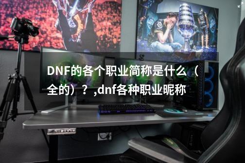 DNF的各个职业简称是什么（全的）？,dnf各种职业昵称-第1张-游戏-拼搏