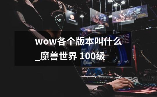 wow各个版本叫什么_魔兽世界 100级-第1张-游戏-拼搏