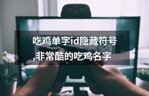 吃鸡单字id隐藏符号,非常酷的吃鸡名字-第1张-游戏-拼搏