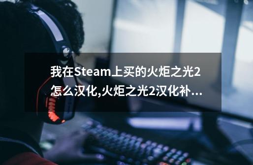 我在Steam上买的火炬之光2.怎么汉化,火炬之光2汉化补丁-第1张-游戏-拼搏