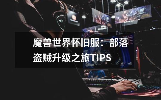 魔兽世界怀旧服：部落盗贼升级之旅TIPS-第1张-游戏-拼搏