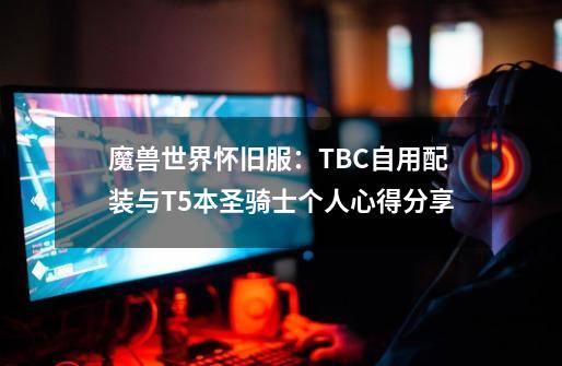 魔兽世界怀旧服：TBC自用配装与T5本圣骑士个人心得分享-第1张-游戏-拼搏