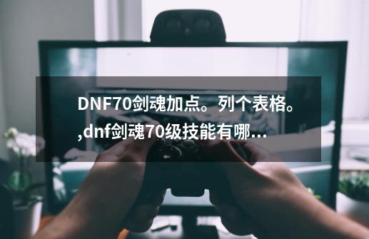 DNF70剑魂加点。列个表格。,dnf剑魂70级技能有哪些-第1张-游戏-拼搏