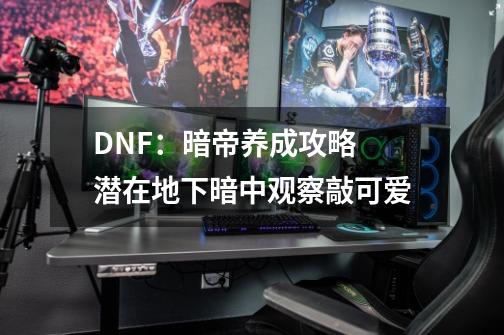 DNF：暗帝养成攻略 潜在地下暗中观察敲可爱-第1张-游戏-拼搏