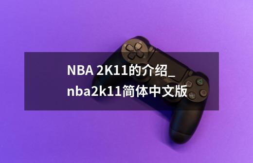 NBA 2K11的介绍_nba2k11简体中文版-第1张-游戏-拼搏