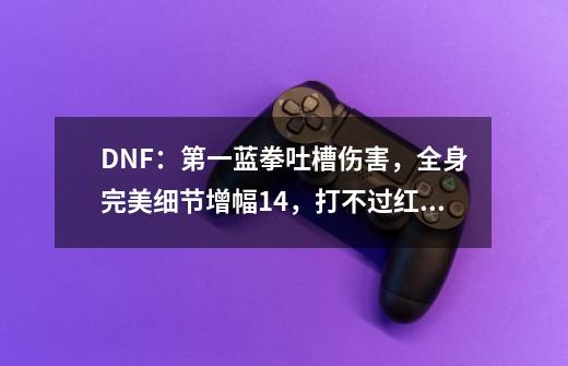 DNF：第一蓝拳吐槽伤害，全身完美细节增幅14，打不过红12剑帝-第1张-游戏-拼搏